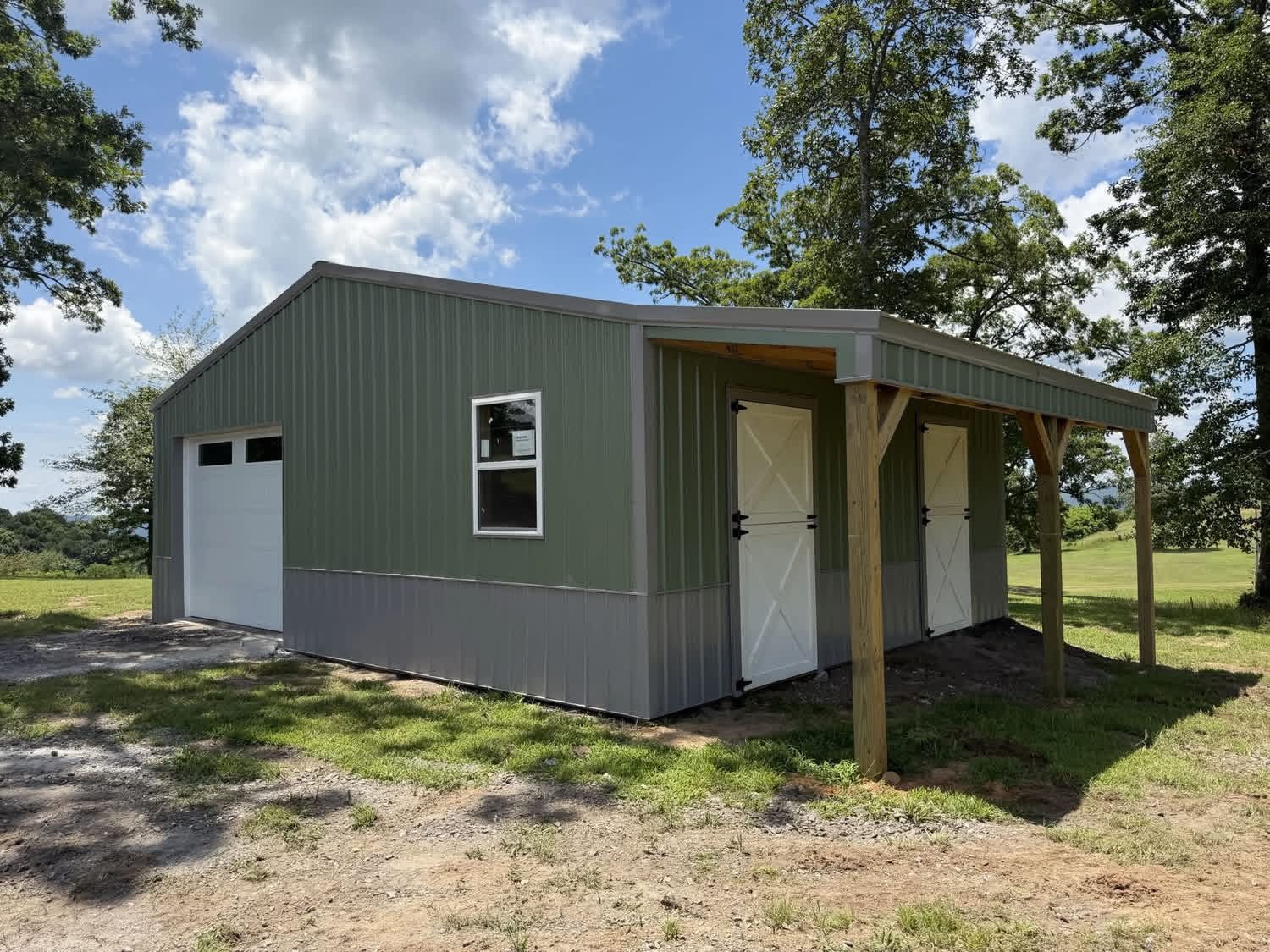 30×24 Barn + 6' Lean-To