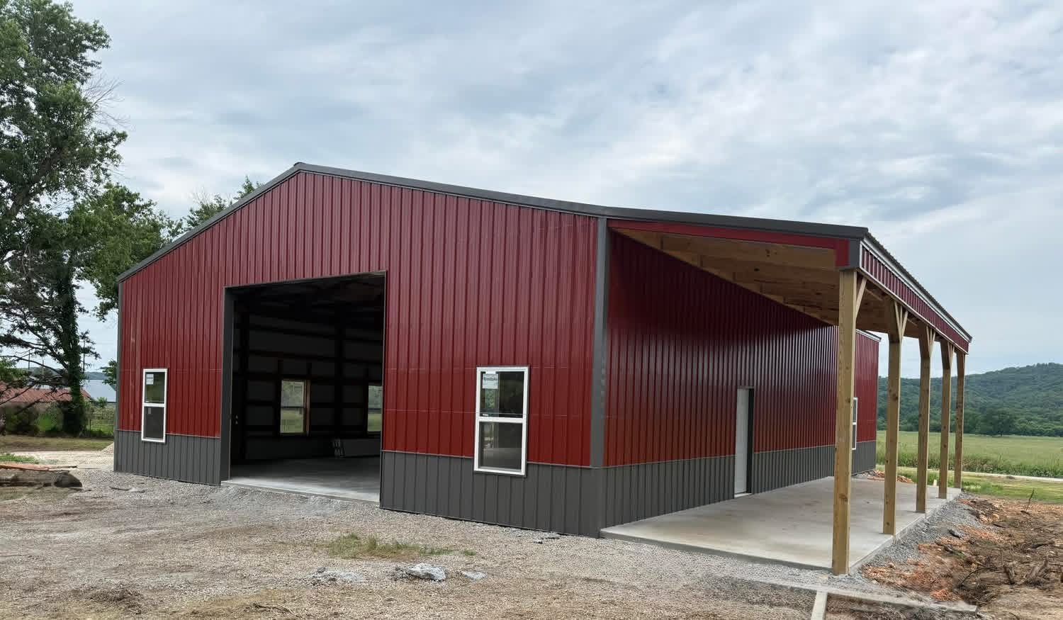 40×60 Shop + 10' Lean-To